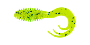 Big Bite Baits 2" Ring Triple Tip Grub 10pk - Chart Pepper