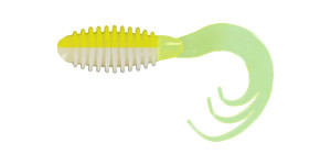 Big Bite Baits 2" Ring Triple Tip Grub 10pk - Acid Rain