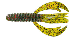 Big Bite Baits 4" Swimming Craw Tube 7pk - Watermelon Red Flake