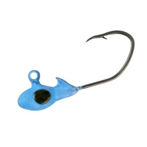 Bobby Garland 1/16oz Overbite Sickle Jigheads 10pk - Mo'Glo Blue