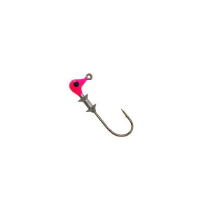Bobby Garland 1/24oz Head Dockt'R Shooter Jigheads 10pk - Mo'Glo Pink