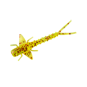 Bobby Garland Itty Bit Mayfly 20pk - Chartreuse Red Glitter