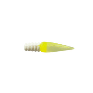 Bobby Garland 1.25" Itty Bit Slab Slay'R  20pk - Bone White / Chartreuse