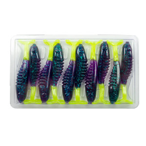 Bobby Garland Slab Hunt'R 10pk - Junebug/Chartreuse