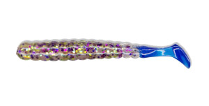 Charlie Brewers Slider 3" Grub 10/pk - Wildcat/Blue Tail