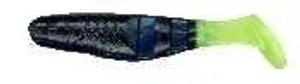 Charlie Brewers 2-1/8" Double Action Minnow 10/pk - Black Chartreuse Tail Charlie Brewers 2-1/8" Double Action Minnow 10/pk - Black Chartreuse Tail