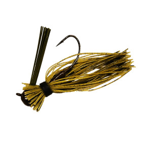 Chompers Eraser Finesse Jig 7/16 oz - 2 pack - Green Pumpkin