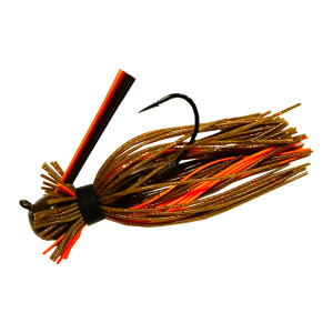 Chompers Eraser Finesse Jig 7/16 oz - 2 pack - Brown Orange Craw