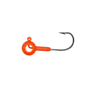 Leland's Lures Eyehole Round Jighead 1/8oz- Orange