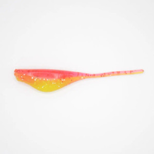 Crappie Slammers 12ct Straight Shad - Red Chartreuse Sparkle