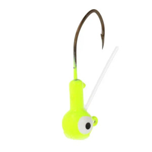 Eagle Claw Pro-V Weedless Jighead 1/8oz 6pk - Chartreuse
