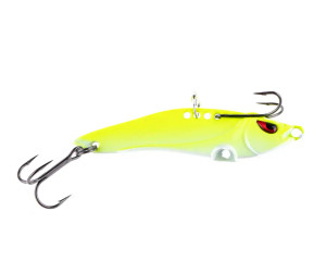 Freedom Bladebait 1/2oz - # 6 VMC Double Hook & #6 VMC Treble - Chartreuse Glow