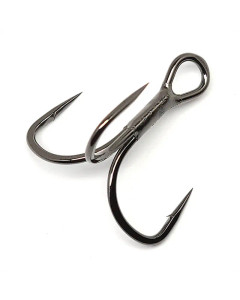 Gamakatsu Short-Shank ExtraWide Gap Treble Hook sz6 NS Black 6pk