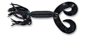 Yamamoto 5" Double Tail Hula Grub Black W/ Large Blue Flake (10 Pack) Yamamoto 5" Double Tail Hula Grub Black W/ Large Blue Flake (10 Pack)
