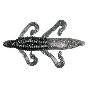 Gene Larew 4.5" Flipping Biffle Bug 8pk - Smoke Silver