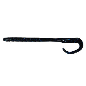 Googan Baits 7.5" Mondo Worm 8pk - Black Blue Flake