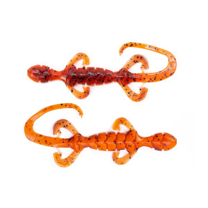 Googan Baits 7" Slizzard 7pk- Flamin' Hot