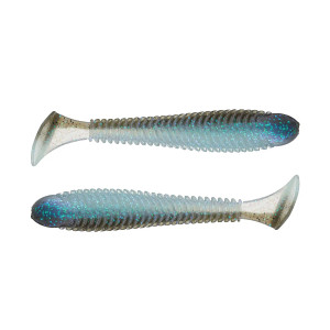 Googan Baits Saucy Swimmer 3.8" 7pk - Electric Shad