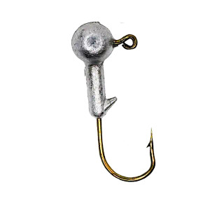 Head Hunter - 1/64oz Round Head Unpainted Bronze Hook 10pk