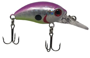 Head Hunter 1.25" Crappie Diver Short Bill - Natural Silver
