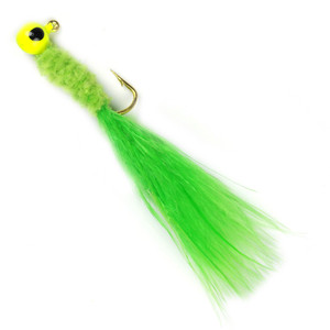 Johnson Crappie Jigs 10/pkg - 1/16oz - Chartreuse