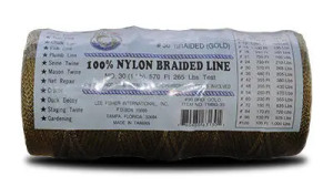Joy Fish - 1/4lb Gold Braided Nylon Twine sz30