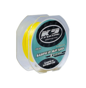 K9 Fishing 10lb Yellow 8 Strand Braid 150 yards