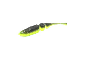 Lake Fork Trophy Lures 2.25" Live Magic Minnow Pin Tail 15ct - Black Gold/Chartruese