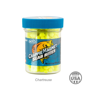 Leland's Lures Crappie Magnet Slab Bites - Chartreuse