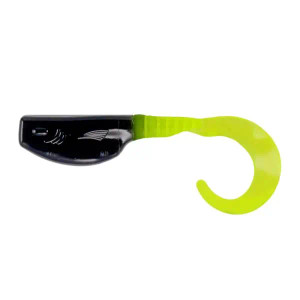 Leland's Lures Slab Curly 12pk - Black/Chart