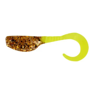 Leland's Lures Slab Curly 12pk - Sardis Gold/Chart