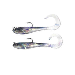 Lucky E Strike Mirror Image Darting Shad 5" - Black