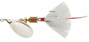 Mepps - 1/6oz Aglia Silver/White