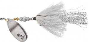 Mepps - 1/4oz Bronze Slammer Dressed Treble - Pearl Shad