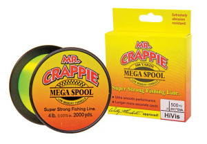 Mr. Crappie - 8# Mr Crappie Hi-Vis Mega Spool