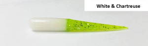 Muddy Water - 2" Muddy Water Baits - White & Chartreuse