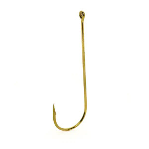 Mustad Aberdeen Extra Fine, Point Bent In sz4 10pk - Gold