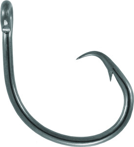 Mustad Demon Offset Circle, 1X Strong 2/0 10pk - Black Nickel