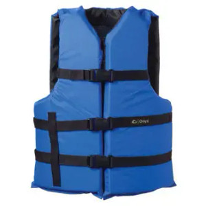 Onyx Outdoor General Purpose PFD, Blue, size Adult Onyx Outdoor General Purpose PFD, Blue, size Adult
