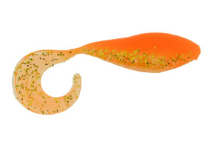 Curly Shad Assassin - Orange/Gold Shiner