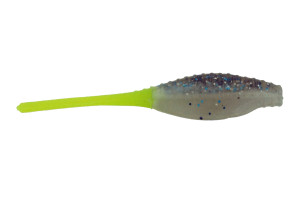 Panfish Assassin - 2" Pro Tiny Assassin - Blue Thunder Chartreuse Tail