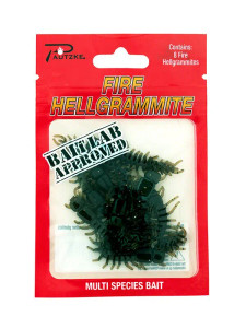 Pautzke 8ct Fire Hellgrammite - Green Pumpkin