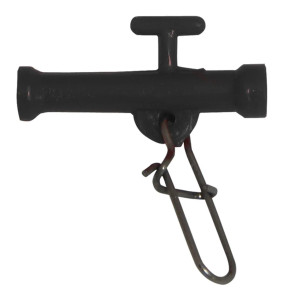 Pucci Sliding Swivel with Dual Lock Snap #5 Black 25 pk