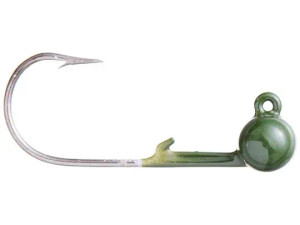 Rebel 1/16oz Keg Jighead 3pk - Green Pumpkin