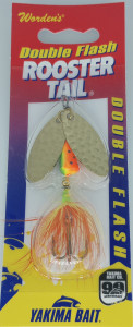Rooster Tail Double Flash 1/4oz - Fire Tiger