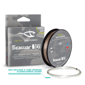 Seaguar101 TactX 40lb Braid w/ 15lb Fluoro Leader