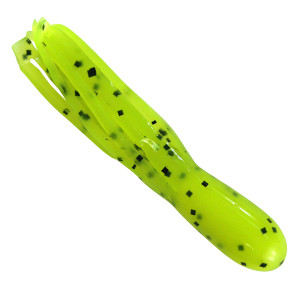 Southern Pro - 1.5" Crappie Tube 50pk White  Core/Char Pepper