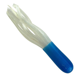 Southern Pro - 1.5" Glow Crappie Tube 50pk Blue/White