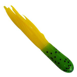 Southern Pro - 1.5" Crappie Tube 50pk Green Pepper/Yellow