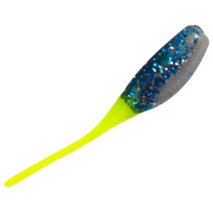 Southern Pro - Stinger Shad 25pk - Blue Thunder Chartreuse Tail